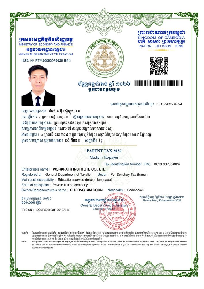 Patent tax 2026