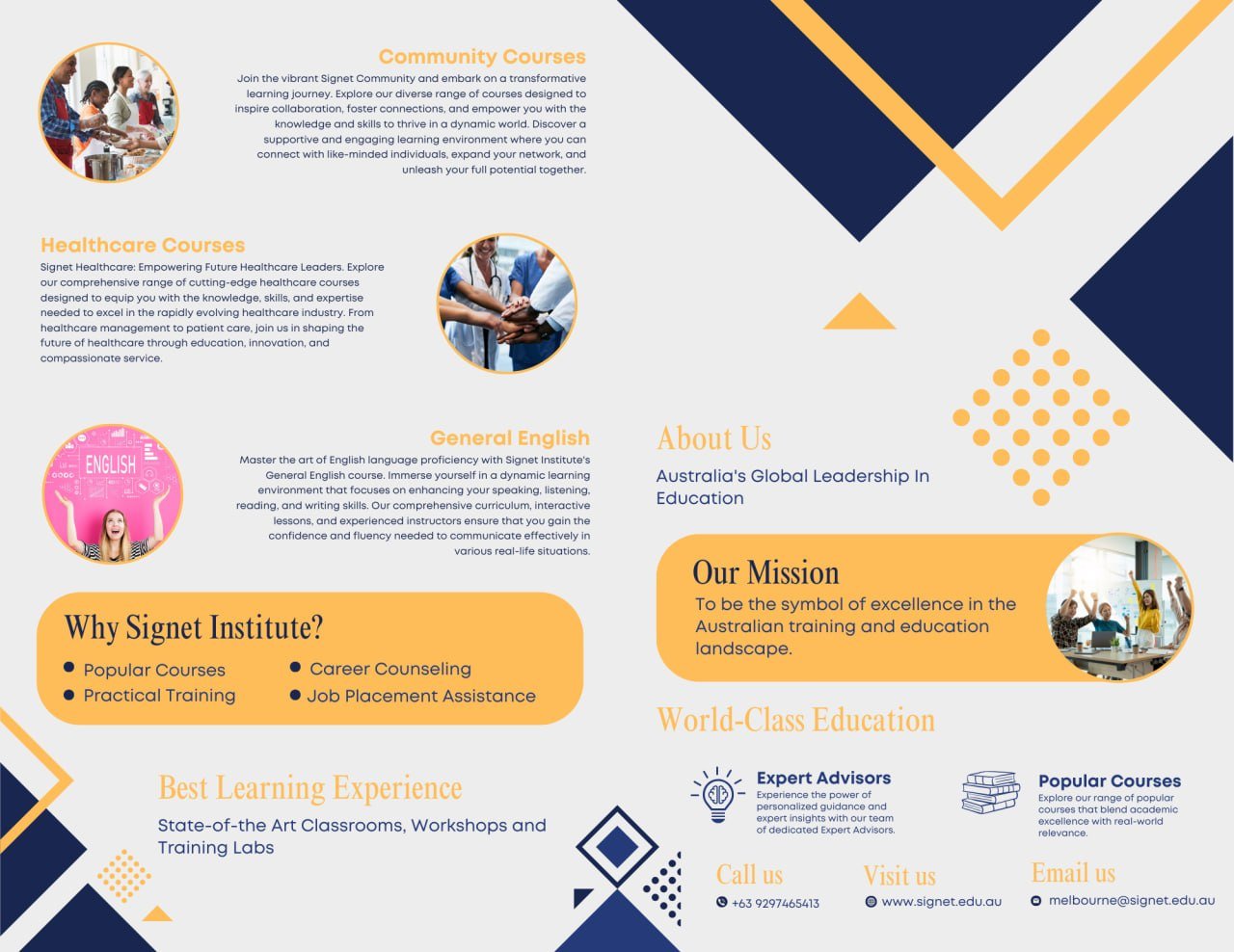 Signet brochures