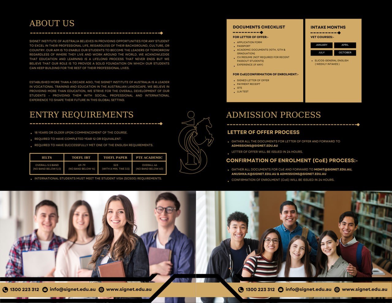 Signet brochures
